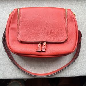 Anya Hindmarch Soft Vere Satchel Orange